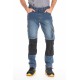 Jeans de travail stretch avec emplacement genouillères JOBPRO stone brossé T.50