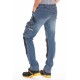 Jeans de travail stretch avec emplacement genouillères JOBPRO stone brossé T.52