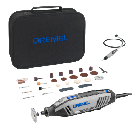 Outil multi-usage Dremel 4250 + 35 accessoires + arbre flexible offert