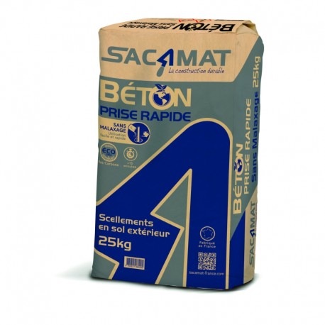 Béton prise rapide bas carbone