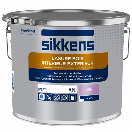 SIKKENS Lasure Intérieure-Extérieure Base U 10 L