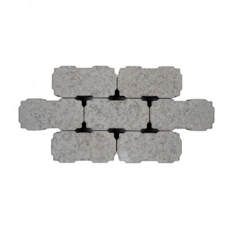 PAVE EN BETON 22X11X8CM GRIS DRAINANT - EMPILAGE ROLLMOPS *BENOR*