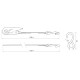 SET DE 2 SANGLES A CLIQUET 25MM X 4.50M CROCHET S