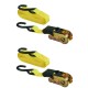 SET DE 2 SANGLES A CLIQUET 25MM X 5.00M CROCHET S