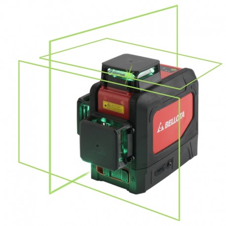Niveau laser 3 plans par 360º et 30 m pour travaux de nivellement